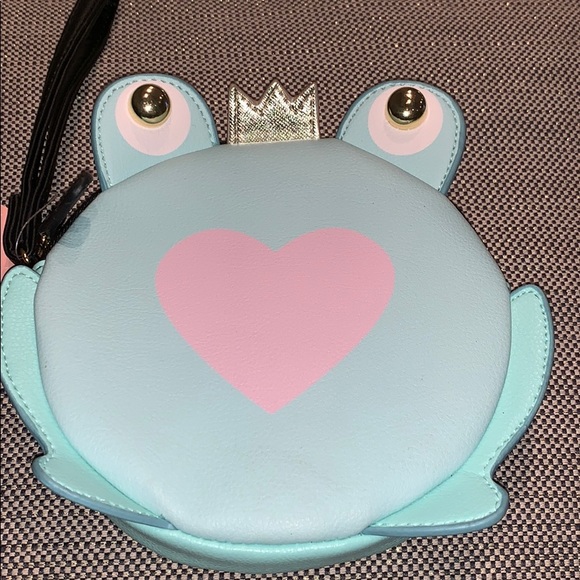 Luv Betsey mint green frog prince coin purse - Picture 2 of 5